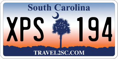 SC license plate XPS194