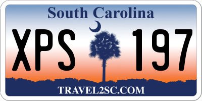 SC license plate XPS197