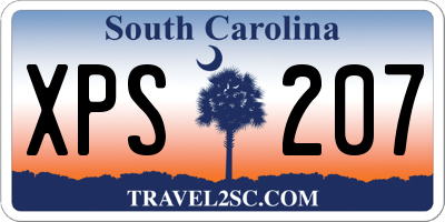 SC license plate XPS207