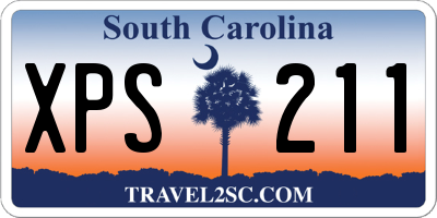 SC license plate XPS211