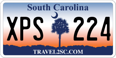 SC license plate XPS224