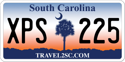 SC license plate XPS225