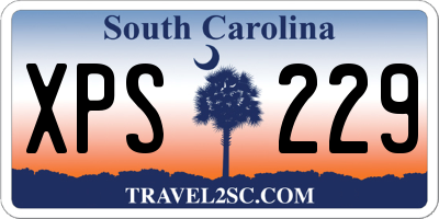 SC license plate XPS229
