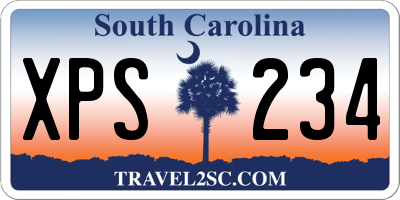 SC license plate XPS234