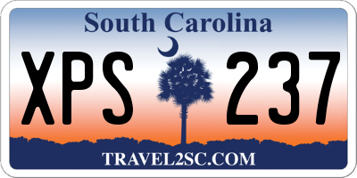 SC license plate XPS237
