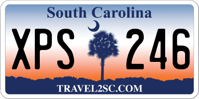 SC license plate XPS246
