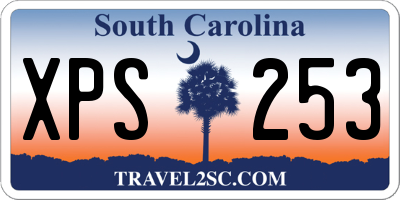 SC license plate XPS253