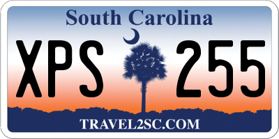 SC license plate XPS255