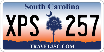 SC license plate XPS257