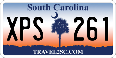 SC license plate XPS261