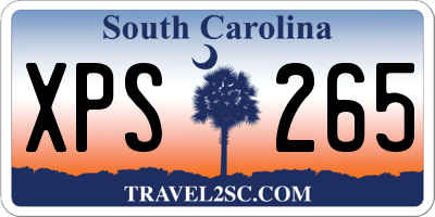 SC license plate XPS265