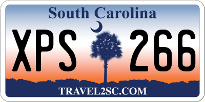 SC license plate XPS266