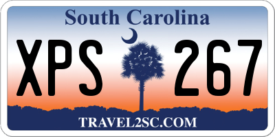 SC license plate XPS267