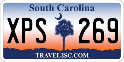 SC license plate XPS269