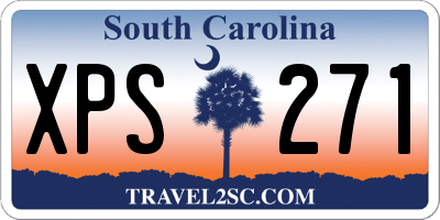 SC license plate XPS271