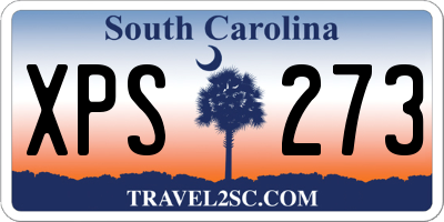 SC license plate XPS273