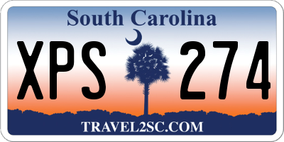 SC license plate XPS274