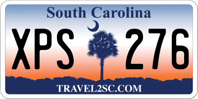 SC license plate XPS276