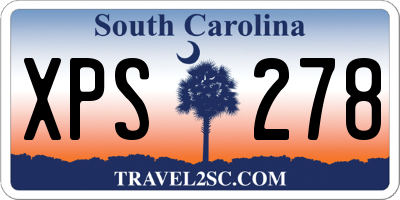 SC license plate XPS278