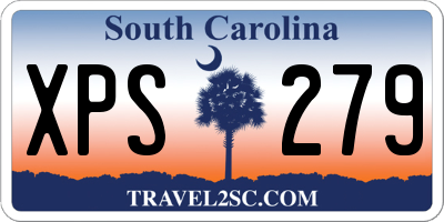 SC license plate XPS279