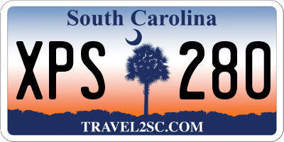 SC license plate XPS280