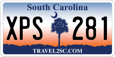 SC license plate XPS281