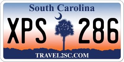 SC license plate XPS286