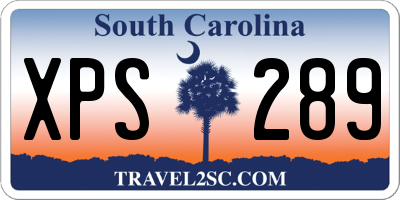 SC license plate XPS289
