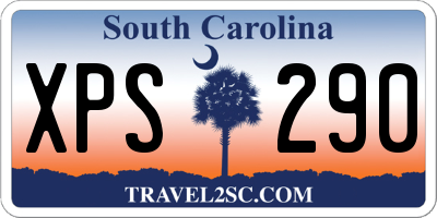 SC license plate XPS290
