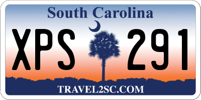 SC license plate XPS291
