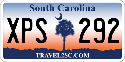 SC license plate XPS292