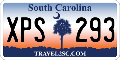 SC license plate XPS293