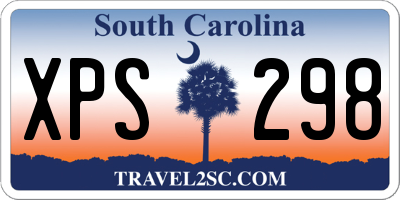 SC license plate XPS298