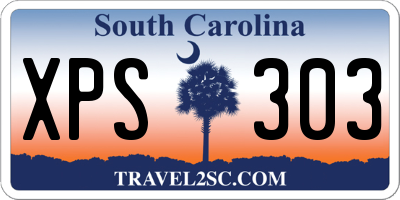 SC license plate XPS303
