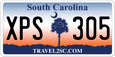 SC license plate XPS305