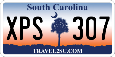 SC license plate XPS307