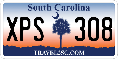 SC license plate XPS308