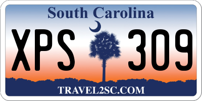 SC license plate XPS309