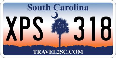 SC license plate XPS318