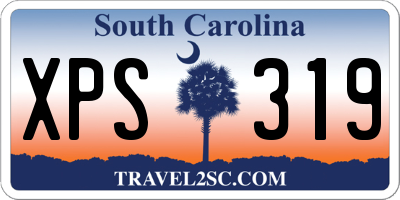 SC license plate XPS319