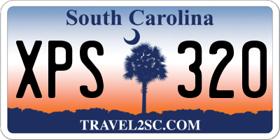 SC license plate XPS320