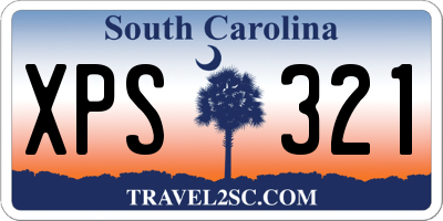 SC license plate XPS321