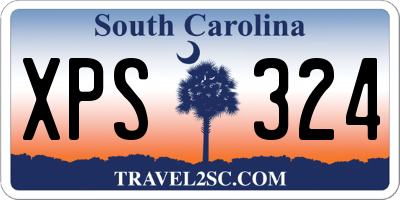 SC license plate XPS324