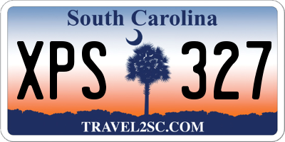SC license plate XPS327