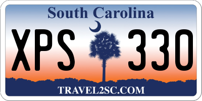 SC license plate XPS330