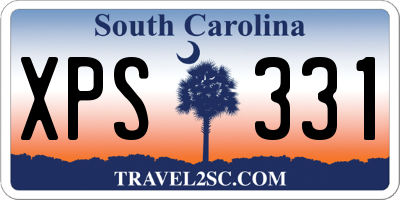 SC license plate XPS331