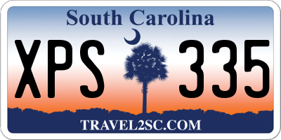 SC license plate XPS335