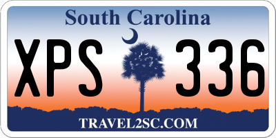 SC license plate XPS336