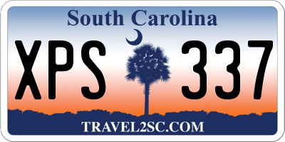 SC license plate XPS337