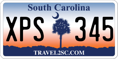 SC license plate XPS345